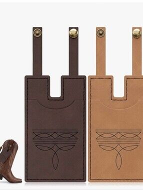 Western Boot Wallets - Dark And Light Brown